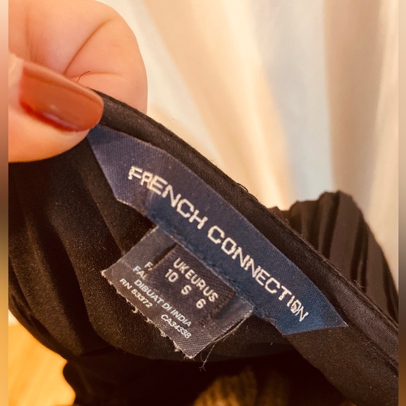 Beautiful and unique black FCUK, size 6 dress ! - Picture 2 of 4